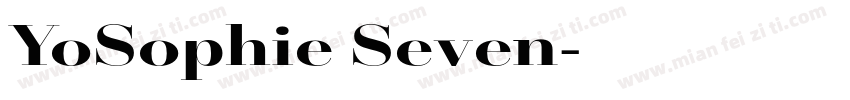 YoSophie Seven字体转换